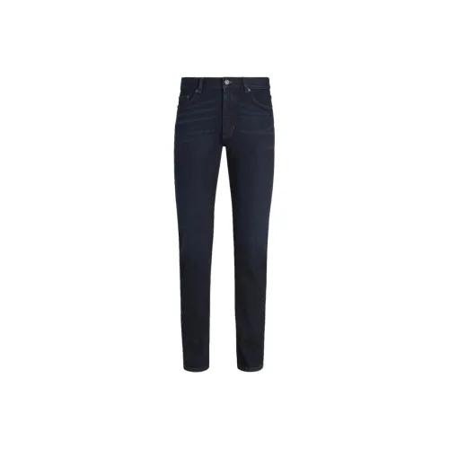 Ermenegildo Zegna Logo Patch Straight Leg Jeans