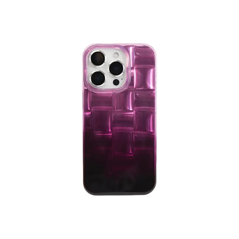 Sopi Acrylic Material Multicolor Small Block Phone Cases Compatible With IPhone 16/15 Pro Max/Apple 13/14 Pro/Max-12
