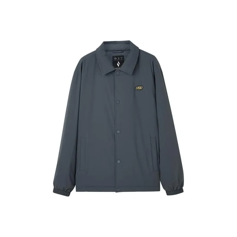 Skechers New Year Puffer Jacket Men's Charcoal Gray-0