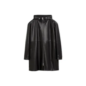 LOEWE Leather Jackets Men Black