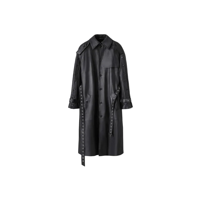 Rokh X H&M ROKH Collaboration Leather Jackets Men Black-0