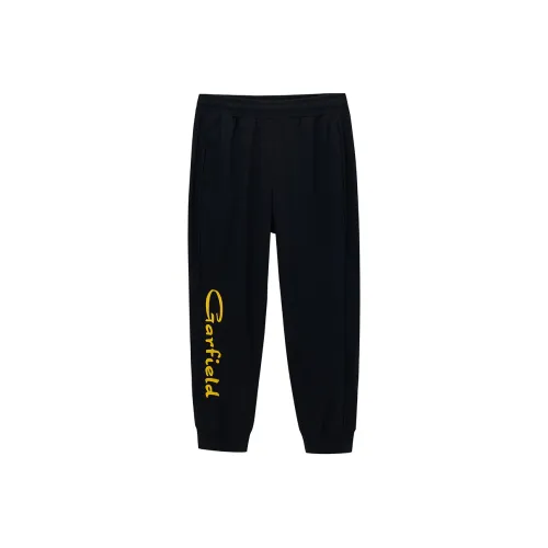 Fun x Garfield Casual Pants Unisex Black
