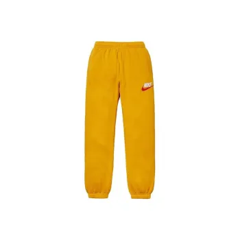 Supreme X Nike Knitted Sweatpants Men Yellow