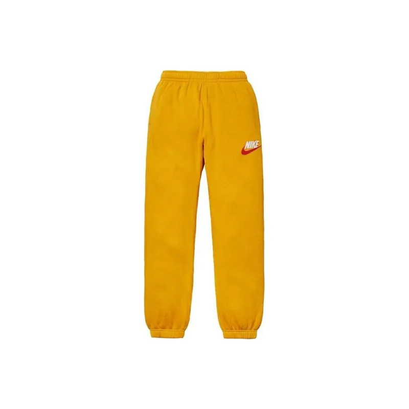 Supreme X Nike Knitted Sweatpants Men Yellow-0