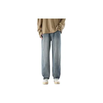 FONDLOOK Casual Denim Pants Men's