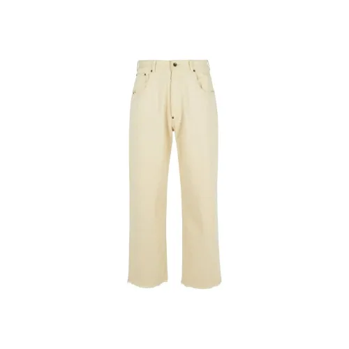 Maison Margiela Buckle Detailed Straight Leg Jeans