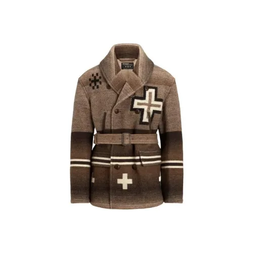 Polo Ralph Lauren Glasses Blanket Ranch Coat Jackets Coats Men's Umber
