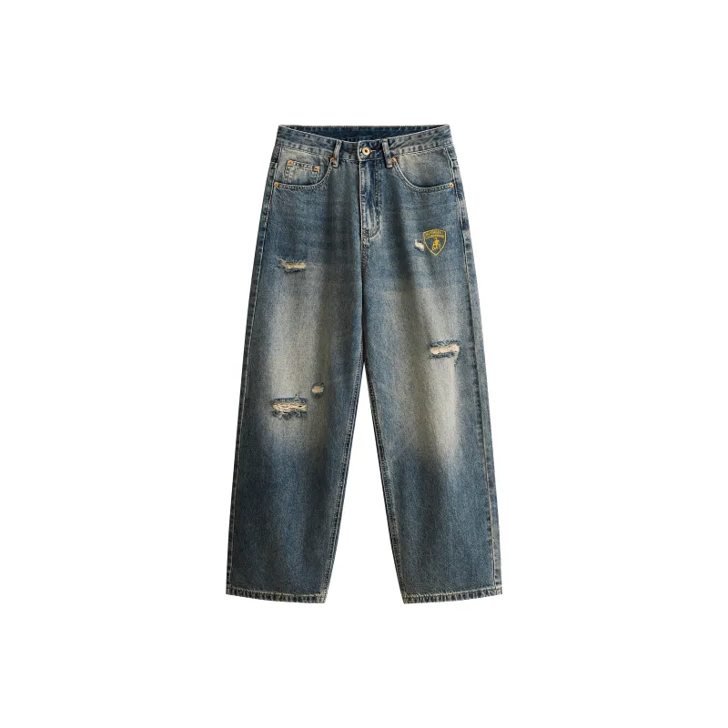 Automobili Lamborghini Jeans Unisex Blue-0