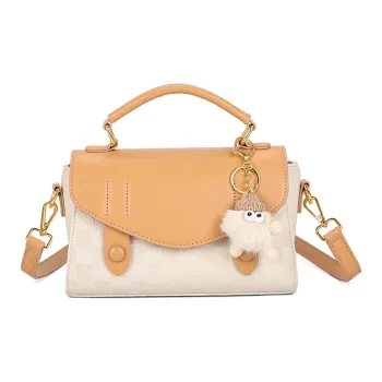 CORE BIRD PU Handbag Women's White & Khaki