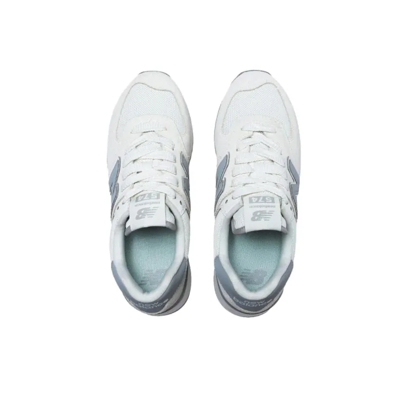 New Balance NB 574 Anti Slip Wear Resistant Low Top Running Shoes Women's White-3
