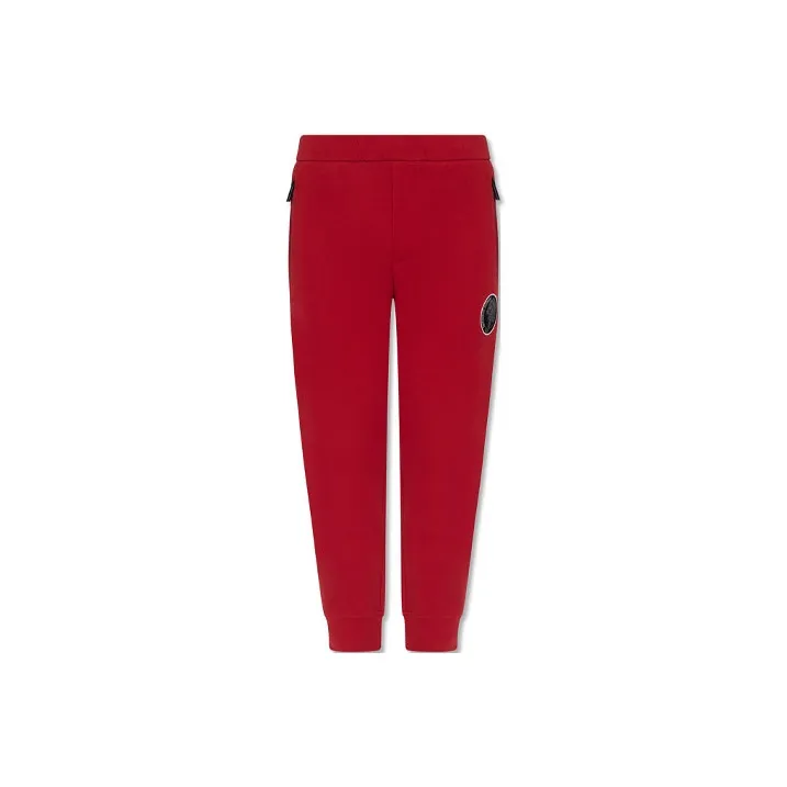 EMPORIO ARMANI SS22 Knitted Sweatpants Men's Red-0