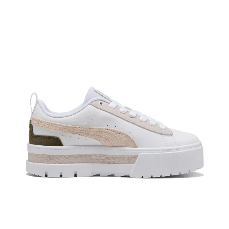 PUMA Maze Slip Resistant Waterproof Cushioning Low Top Skateboard Shoes Women's White-1