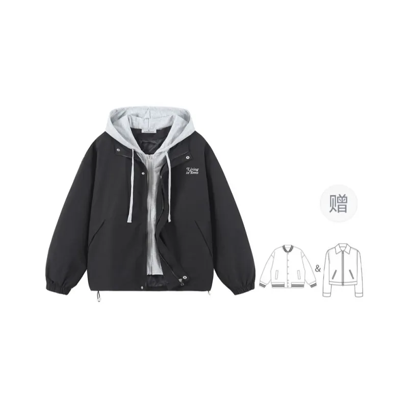 LIVINGTOWN Jacket Unisex Beige Blue-11