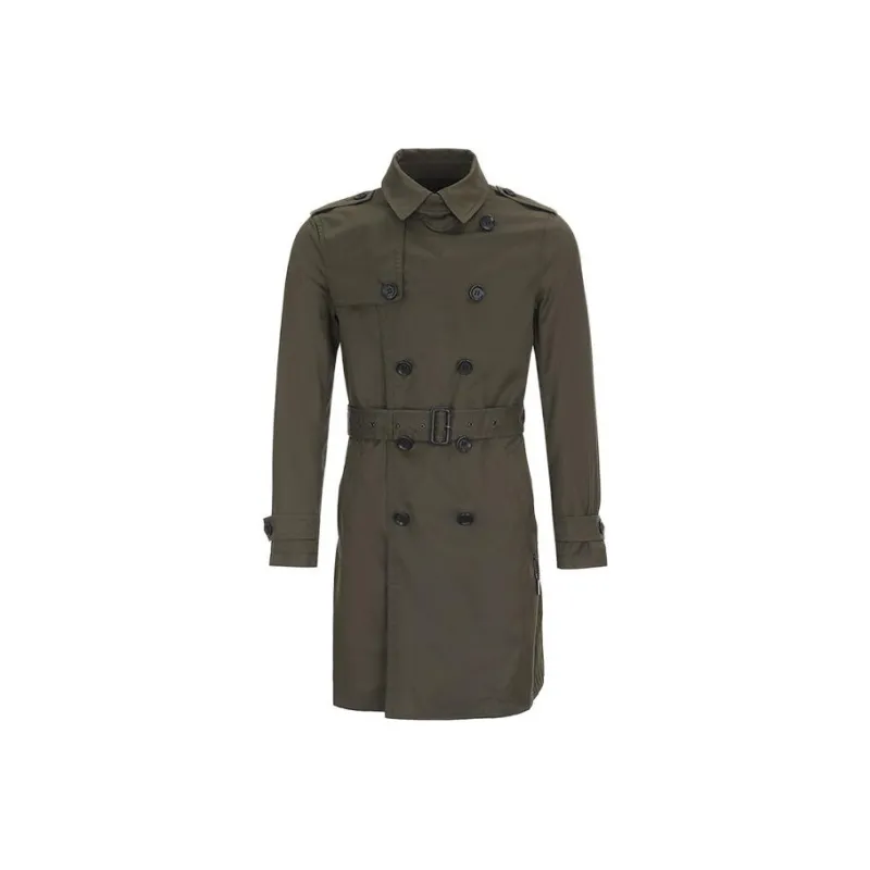 COACH Trench Coat Men's Olive Green-0