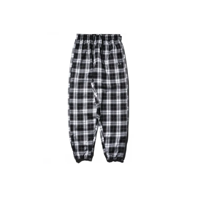 XxDESIGN Knitted Sweatpants Unisex Black/White-0