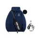Fleece-Lined and Thickened (Dark Blue) (Includes Crossbody Bag)