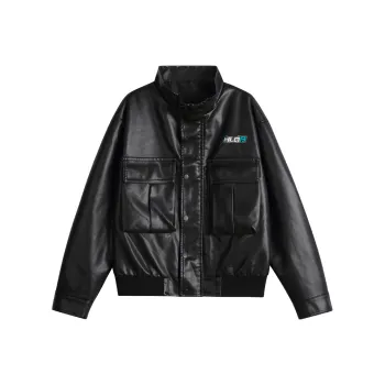 33TH Leather Jacket Unisex Black