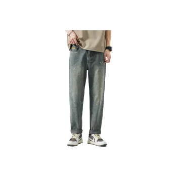 APUNCHLINEWORKSHOP Jeans Men Vintage Blue