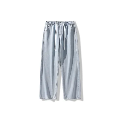 SIFLYTO Straight Fit Drawstring Loose Fit Jeans Unisex