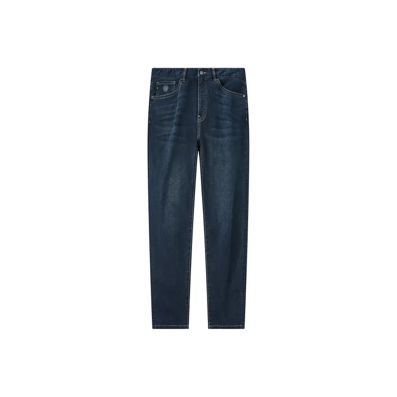 Jiumuwang Men's Pants Expert SS25 Jeans Men's Ink Blue+Slim Fit-0