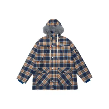 Penfield Down Jacket Men's Blue Plaid