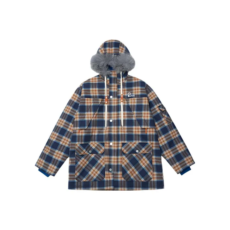 Penfield Down Jacket Men's Blue Plaid-0