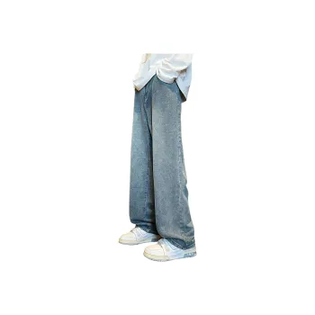 MARK WAFFLE Jeans Unisex Vintage Blue