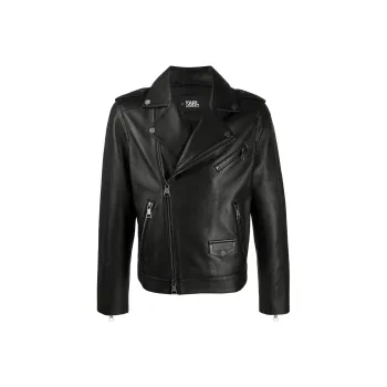 KARL LAGERFELD / Karl Lagerfeld Jeans Leather Biker Jacket