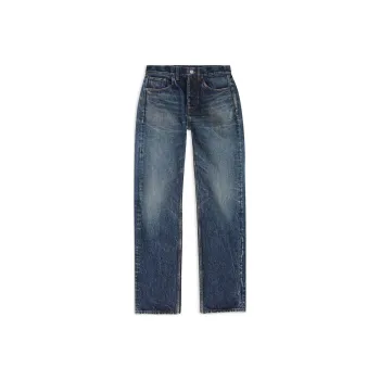 Balenciaga Men's Relaxed Selvedge Heavy Denim Large Fit Jeans