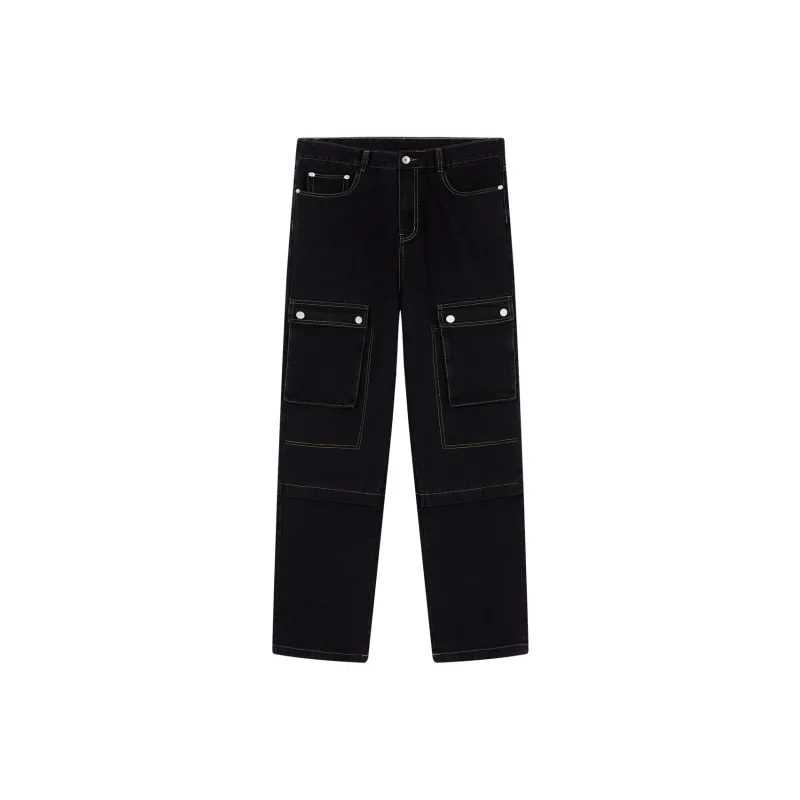 PASET Straight Jeans Unisex Smoke Gray-0