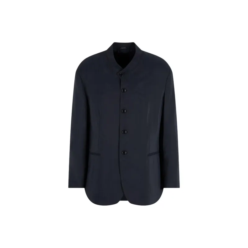 GIORGIO ARMANI Band collar Blazer-0