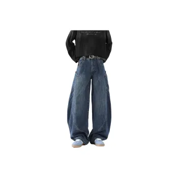 QOTRIOCK Jeans Men Blue