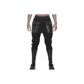 NORVINCY Mecha 3D Effect Magnetic Snap Pocket Knitted Sweatpants Men's