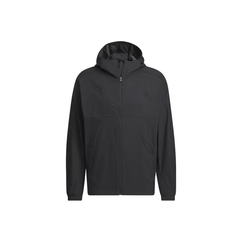 Adidas 24/7 Aeroready Hooded Track Jacket Jackets Coats Men's Black-0