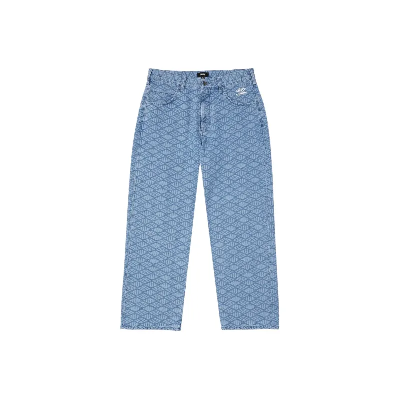 Huf X Umbro Jeans Unisex Blue-0