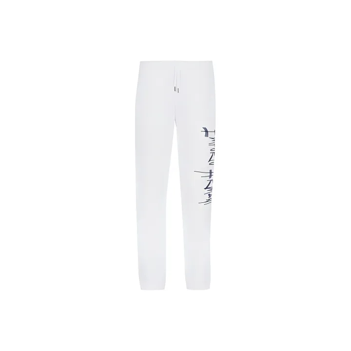 EMPORIO ARMANI Knitted Sweatpants Men White-0