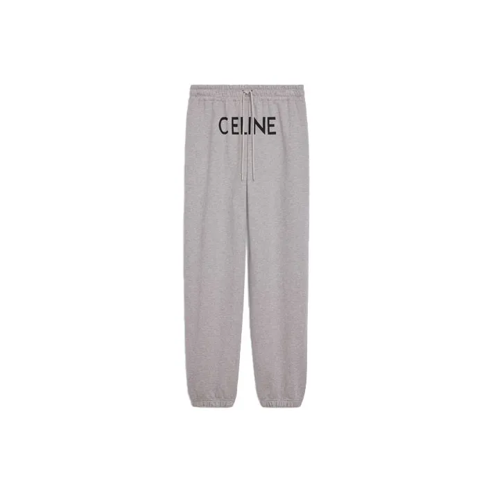 CELINE Knitted Sweatpants Men Gray-0
