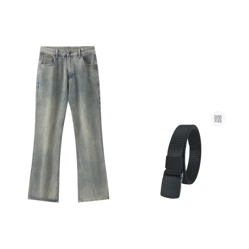 42SPACESHIP Jeans Unisex Yellow Mud-19