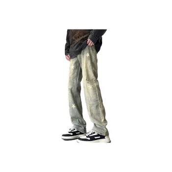 RENBEN Summer Jeans Unisex Yellow Mud