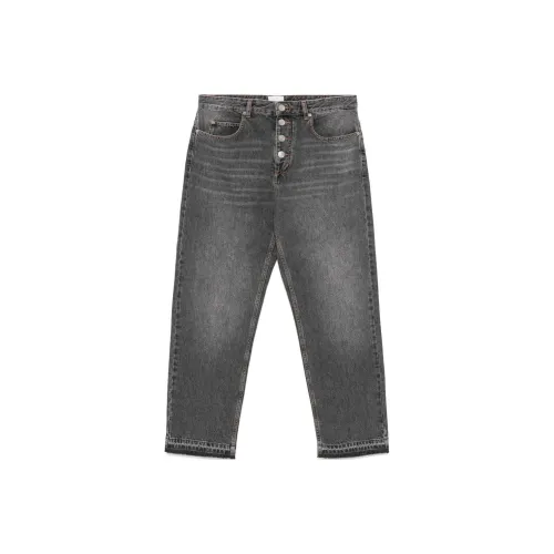 ISABEL MARANT Logo Patch Straight Leg Jeans