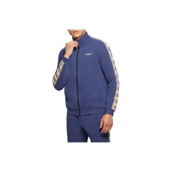 GUESS Eco Mickey Zip Sweatshirt Jackets Coats Men's Purple