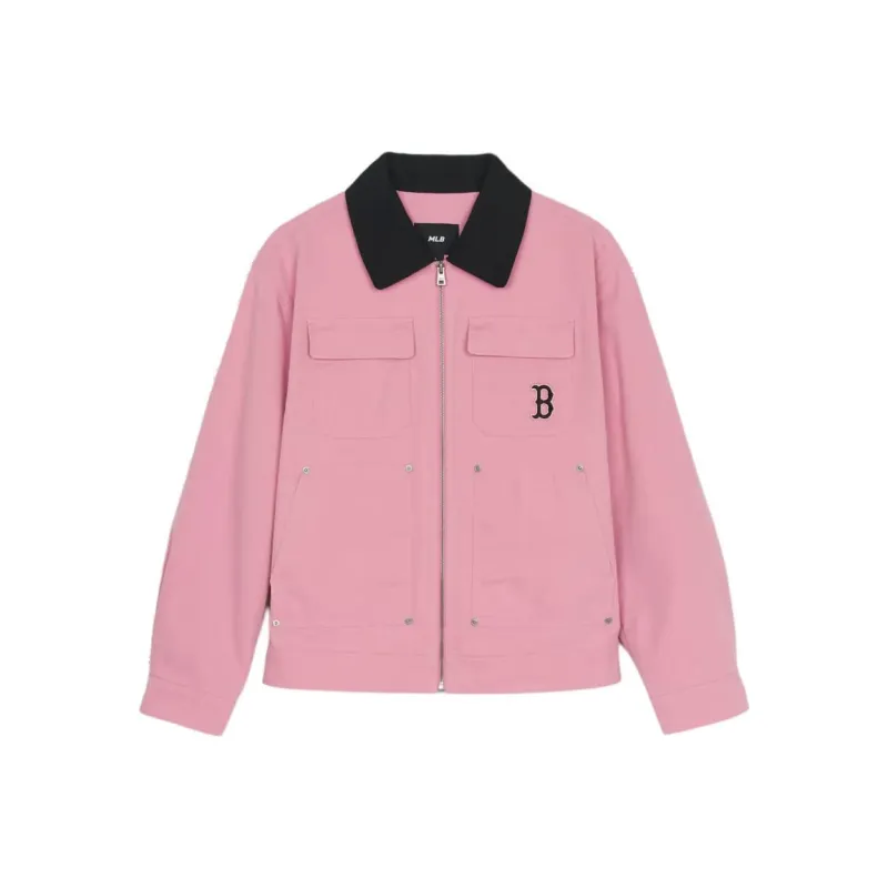 MLB Boston Red Sox Jacket Unisex Pink-0