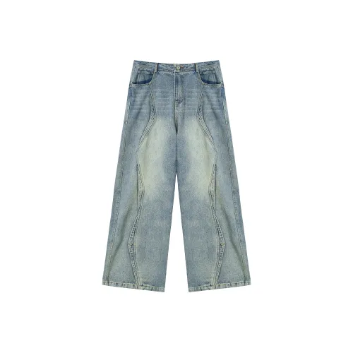 JHYQ Jeans Unisex Blue