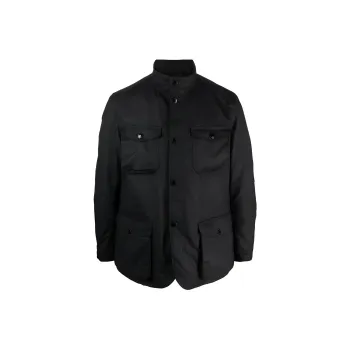 BARBOUR Ogston High-Neck Waxed Jacket