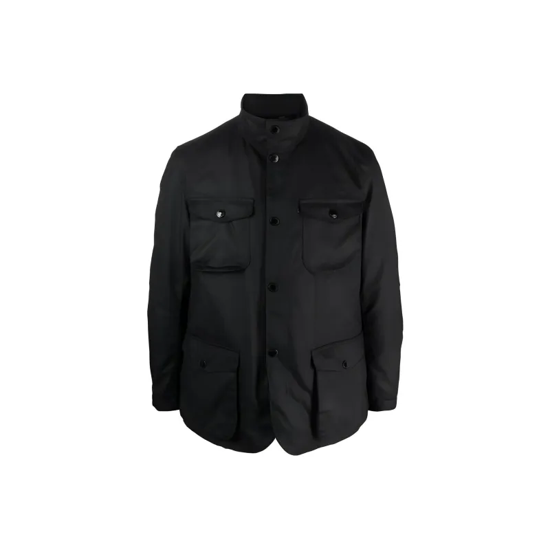 BARBOUR Ogston High-Neck Waxed Jacket-0