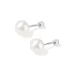 [6mm]999 Fine Silver Freshwater Pearl Stud Earrings