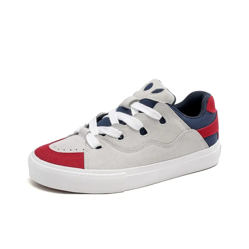 VANSSI Low Top Skateboard Shoes Unisex Gray Hue-1