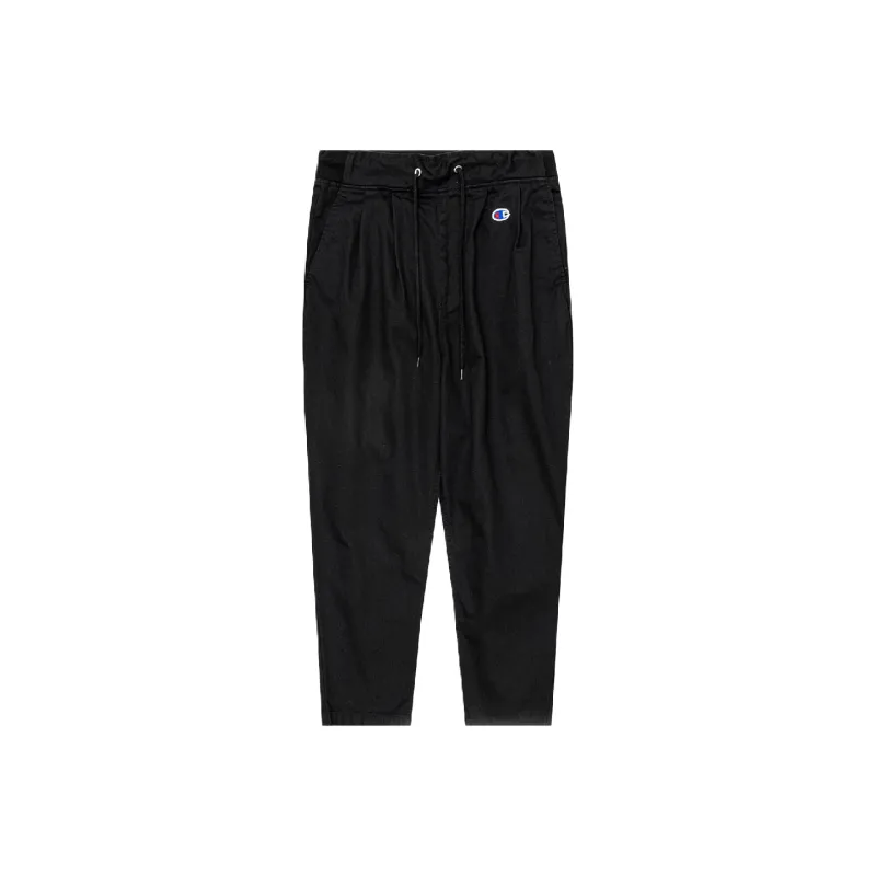 Champion Straight Casual Pants Japan Version Unisex Black-0