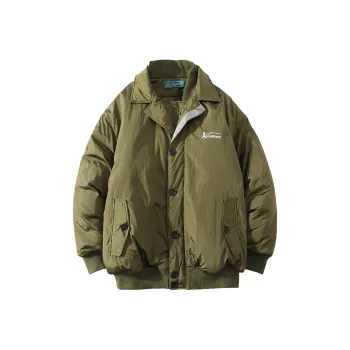 A SQUARE ROOT Puffer Jacket Unisex Army Green