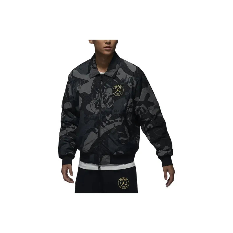 Jordan x PSG SS24 Jackets Coats Men's Black-2